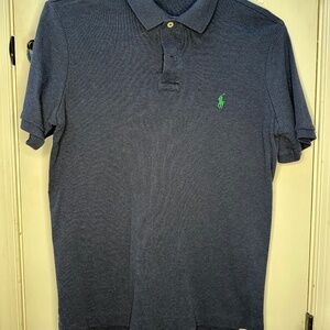 Polo Ralph Lauren Polo Shirt Cotton Blue Size M Classic Fit